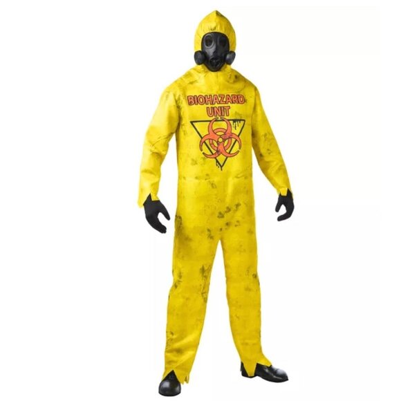 Spirit Halloween Adult Hazmat Suit Costumen Halloween Toxic Cleanup Biohazard - Picture 1 of 10